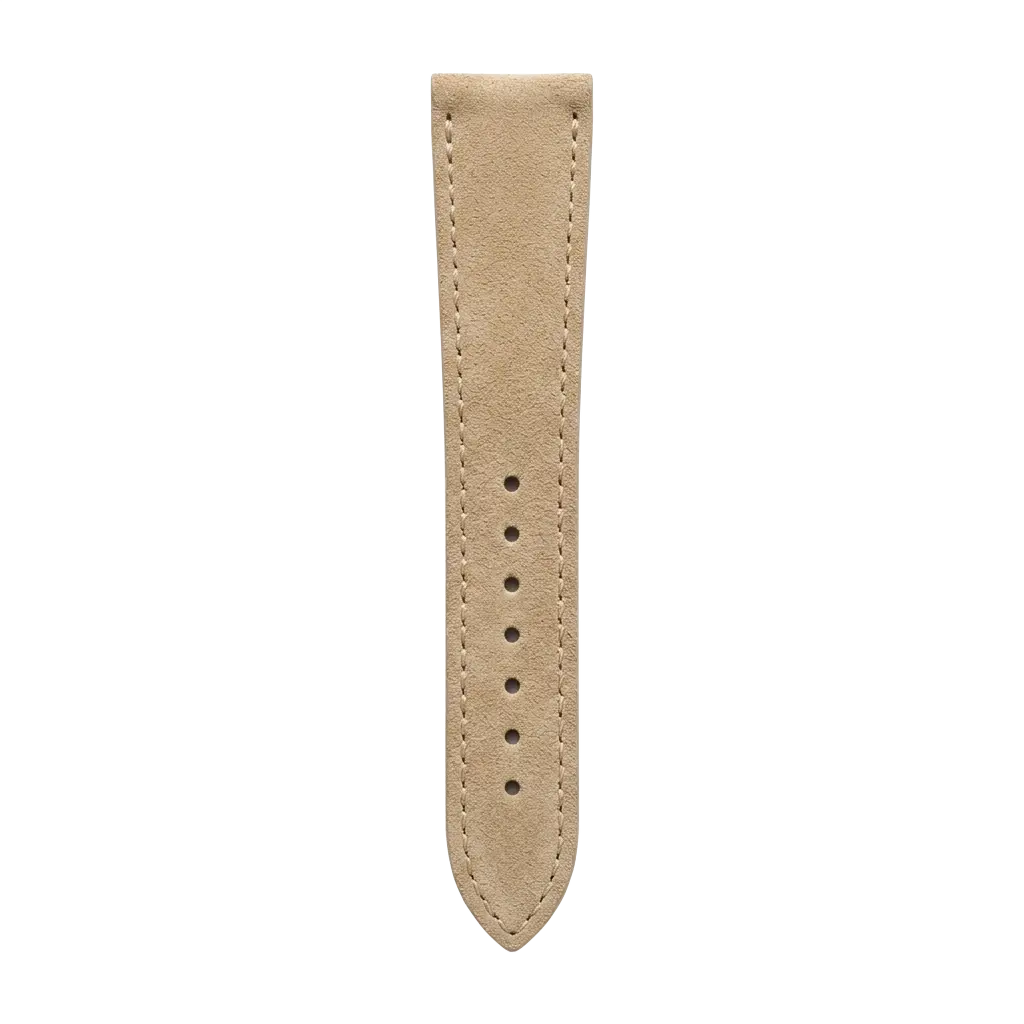 Beige Suede Leather tail side