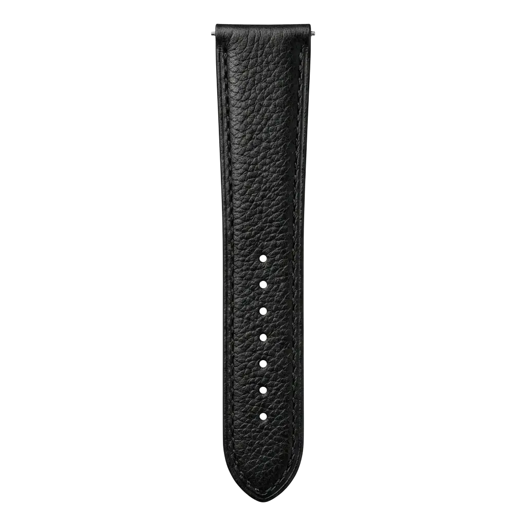 Black Grain Leather tail side