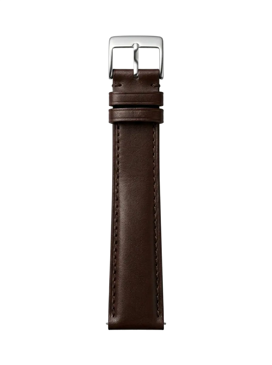 Chocolate Smooth Leather buckle side