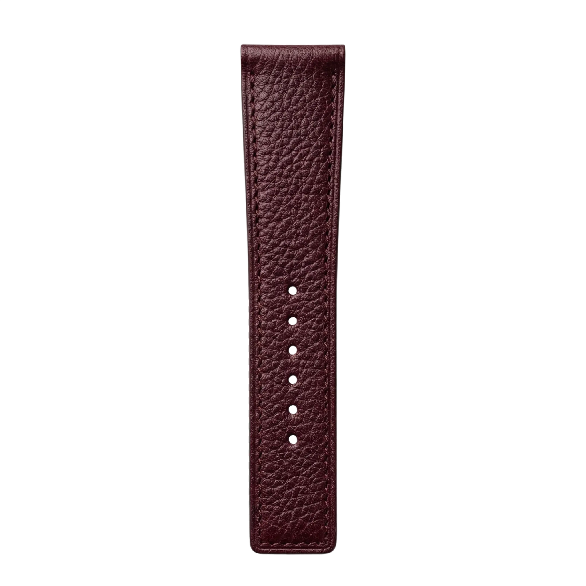 Oxblood Pebbled Leather tail side