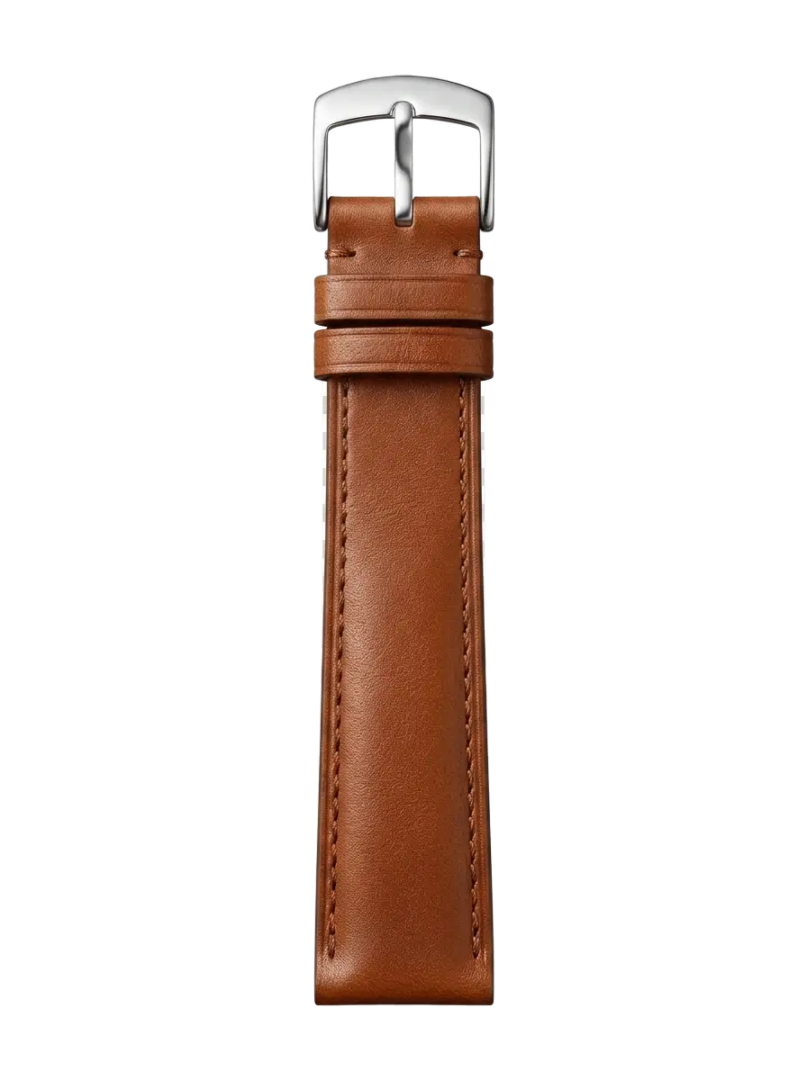 Cognac Smooth Leather buckle side