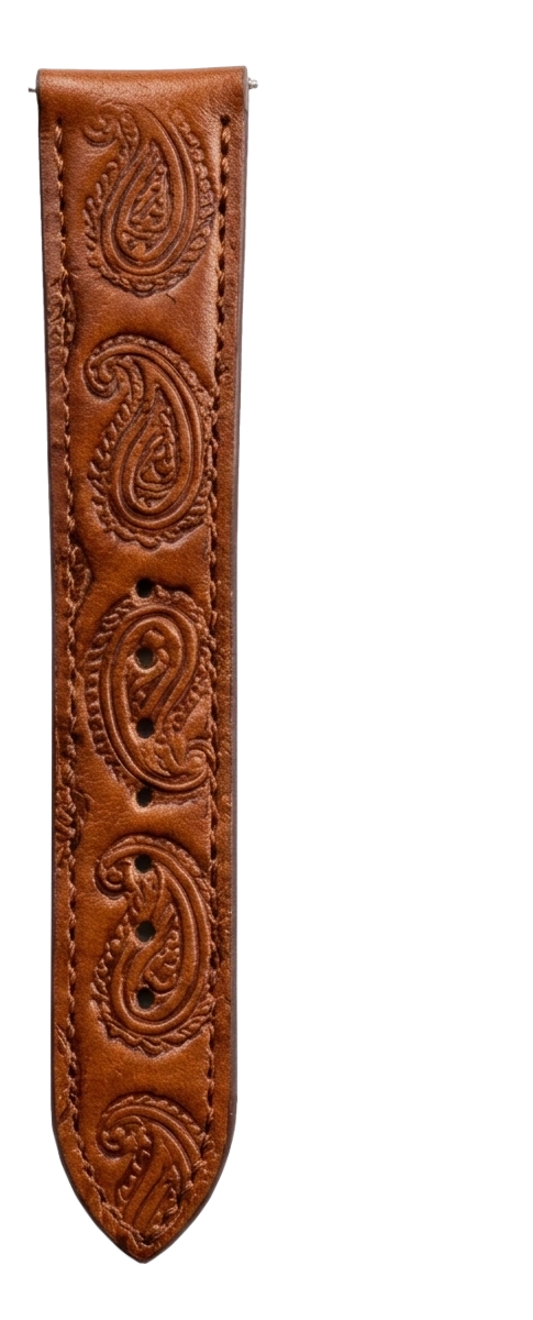 Indian Paisley Leather tail side