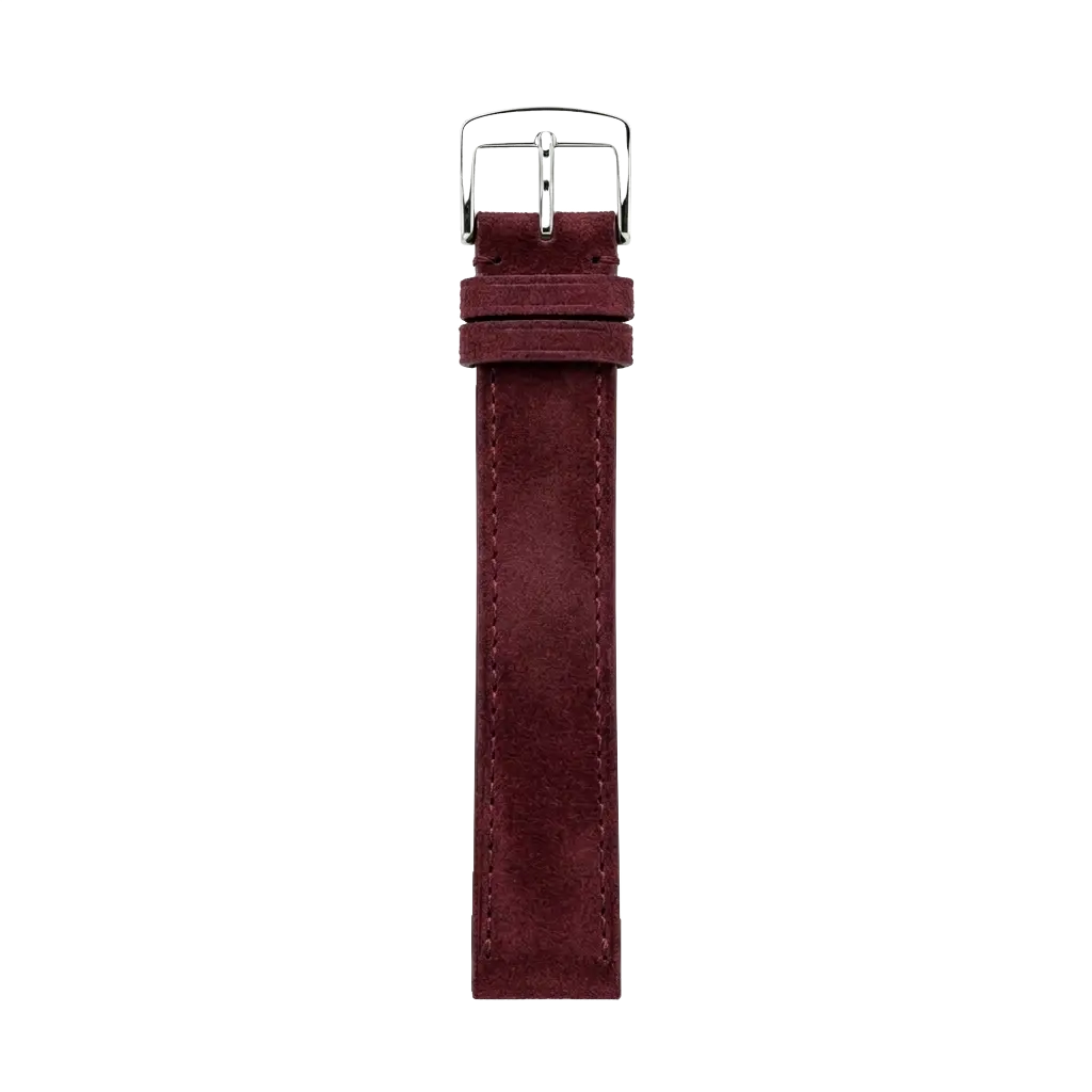 Oxblood Suede buckle side
