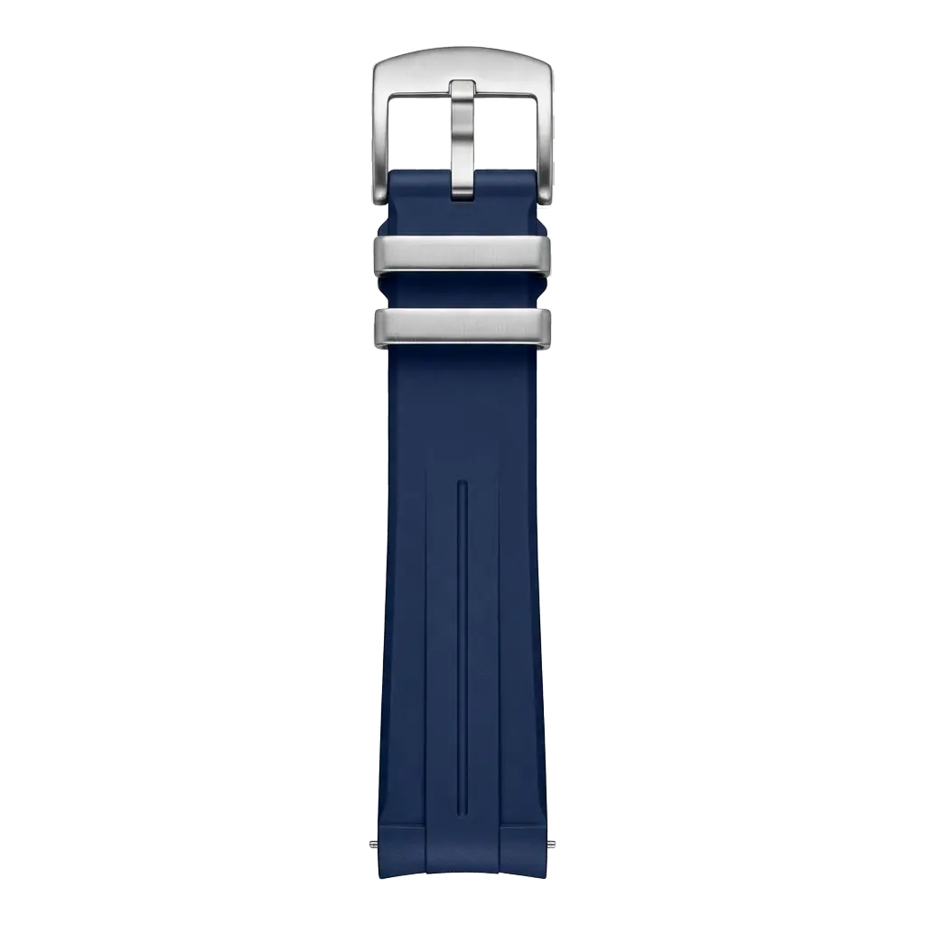 Navy Performance Rubber buckle side