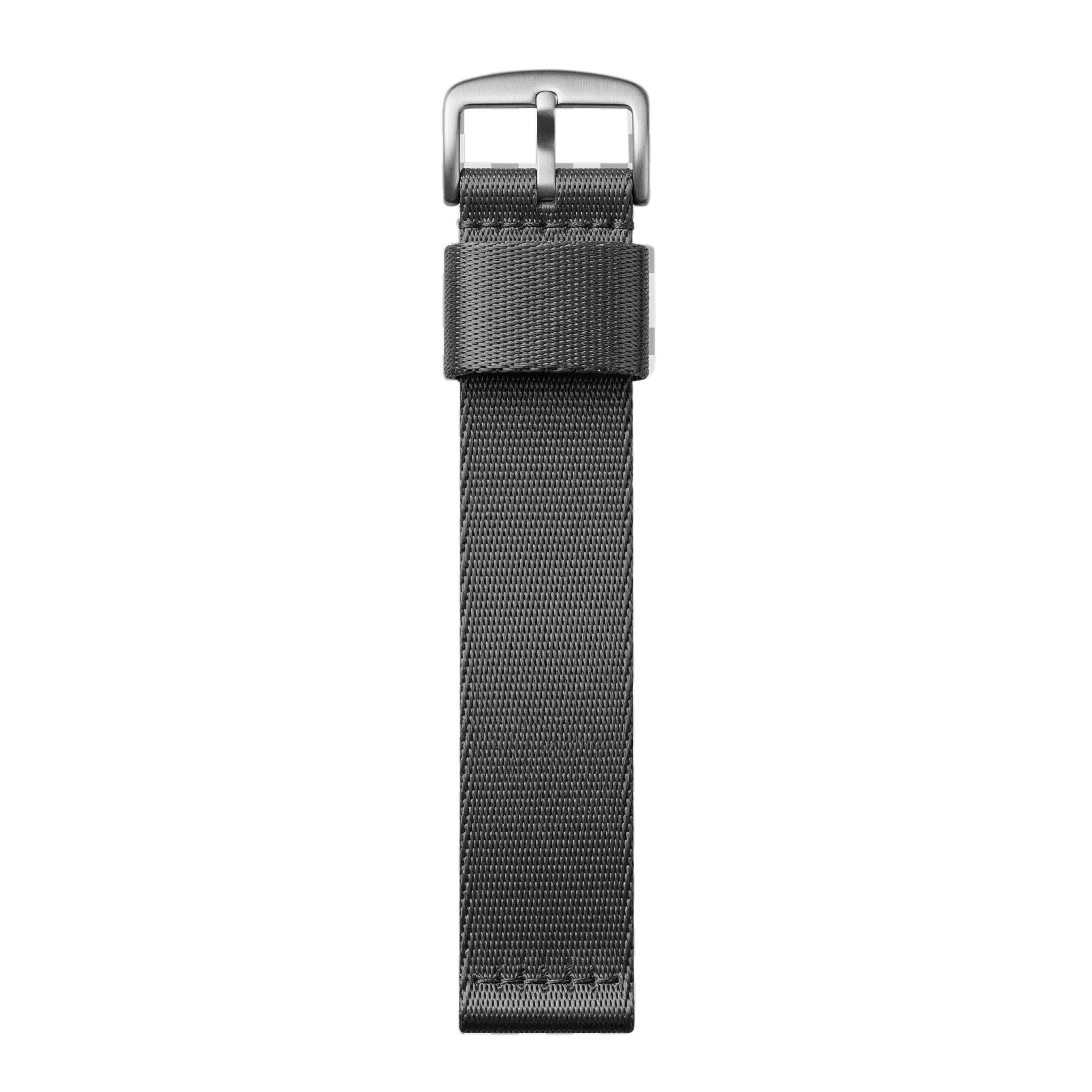 Charcoal Seatbelt NATO buckle side