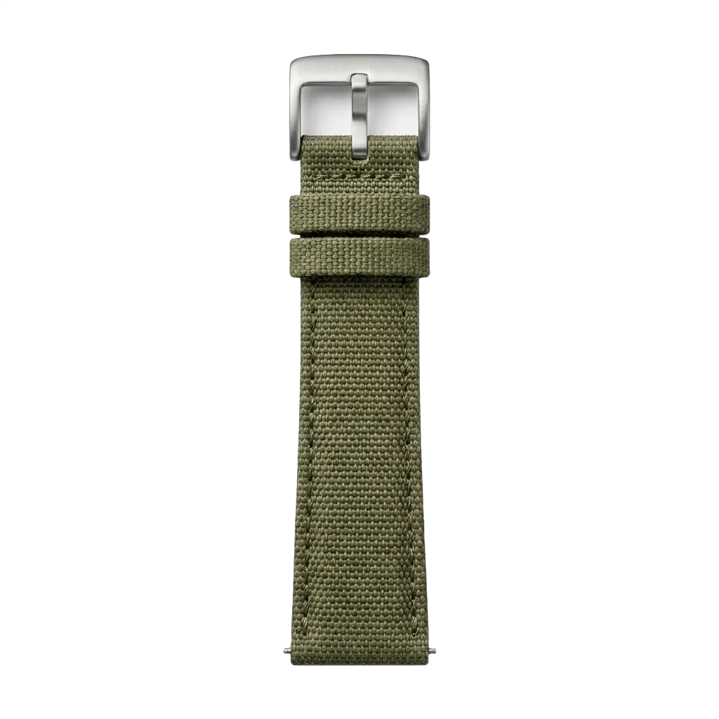 Khaki Canvas buckle side