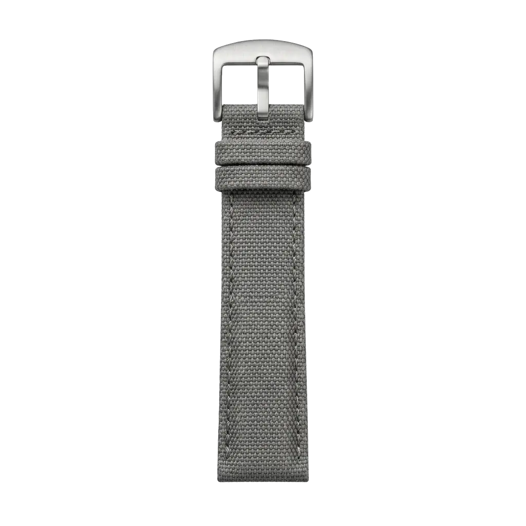 Grey Canvas buckle side