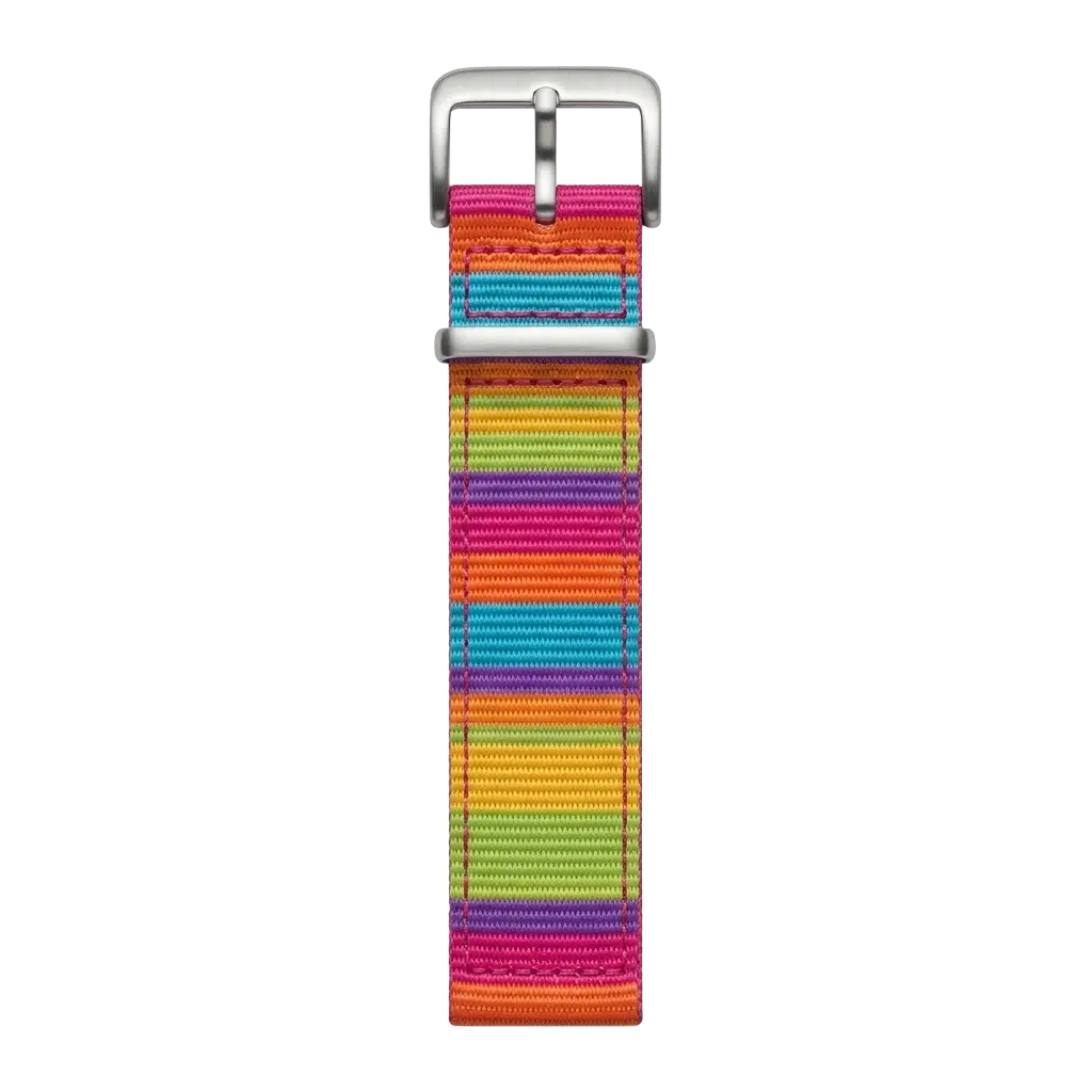Holi Stripe NATO buckle side