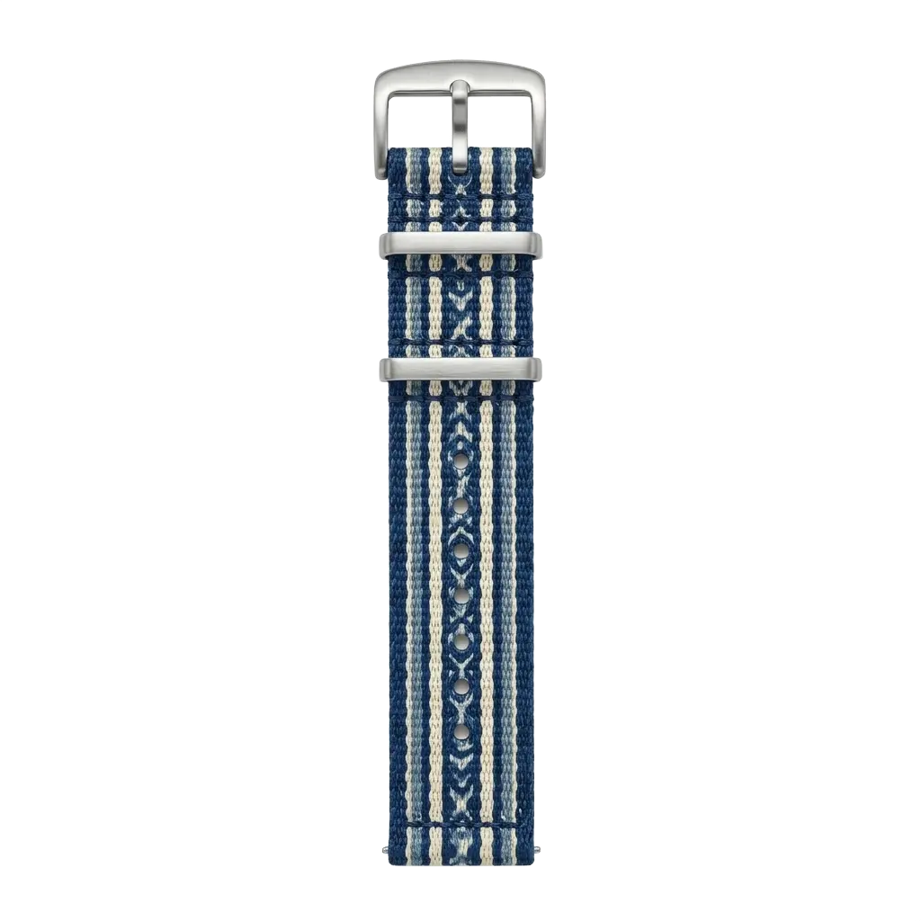 Indigo Block NATO buckle side