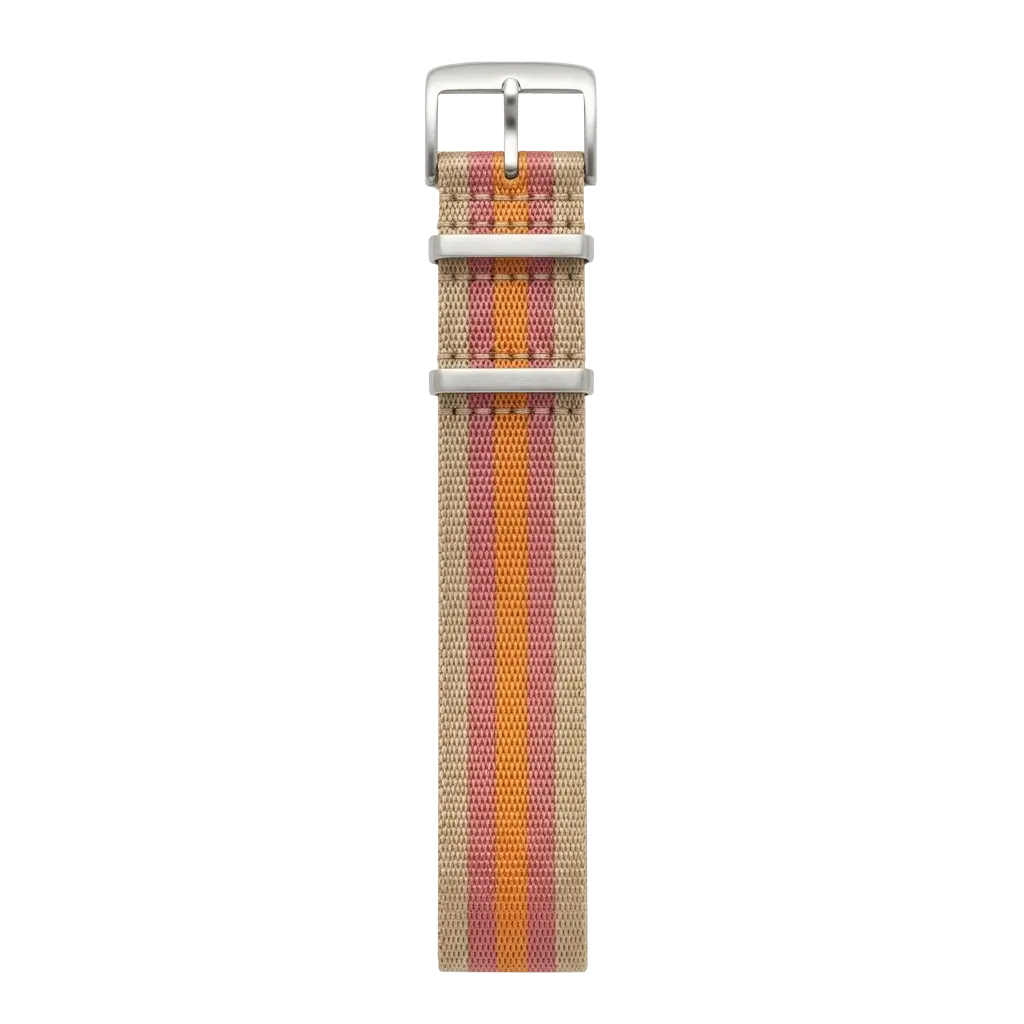 Jaipur Saffron NATO buckle side