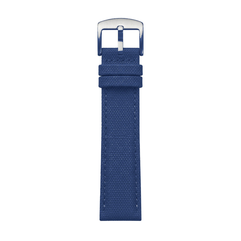 Navy Canvas buckle side