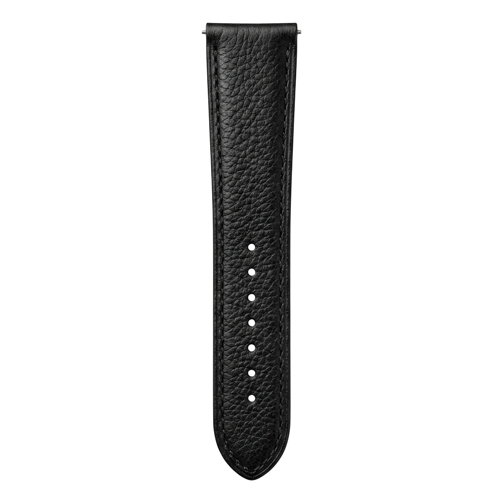 Black Grain Leather tail side