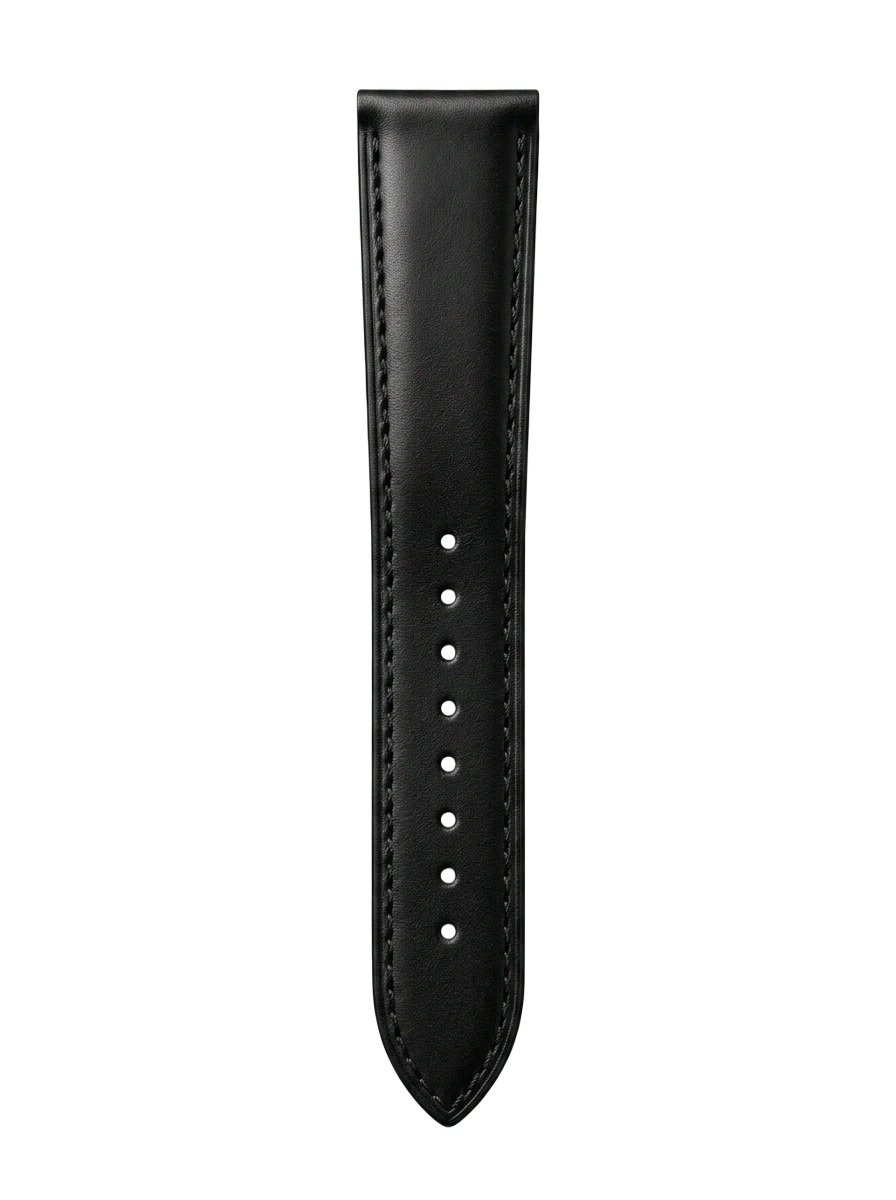 Black Smooth Leather tail side