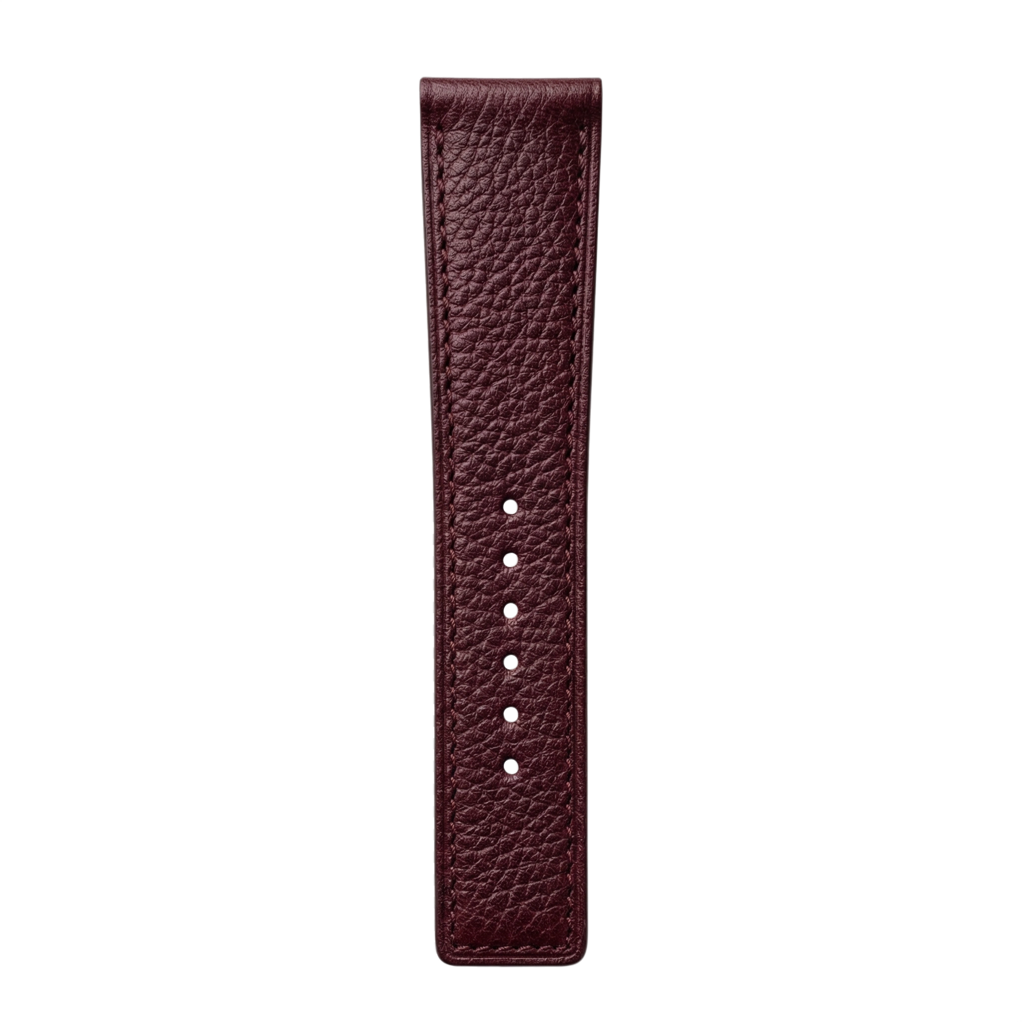 Oxblood Pebbled Leather tail side