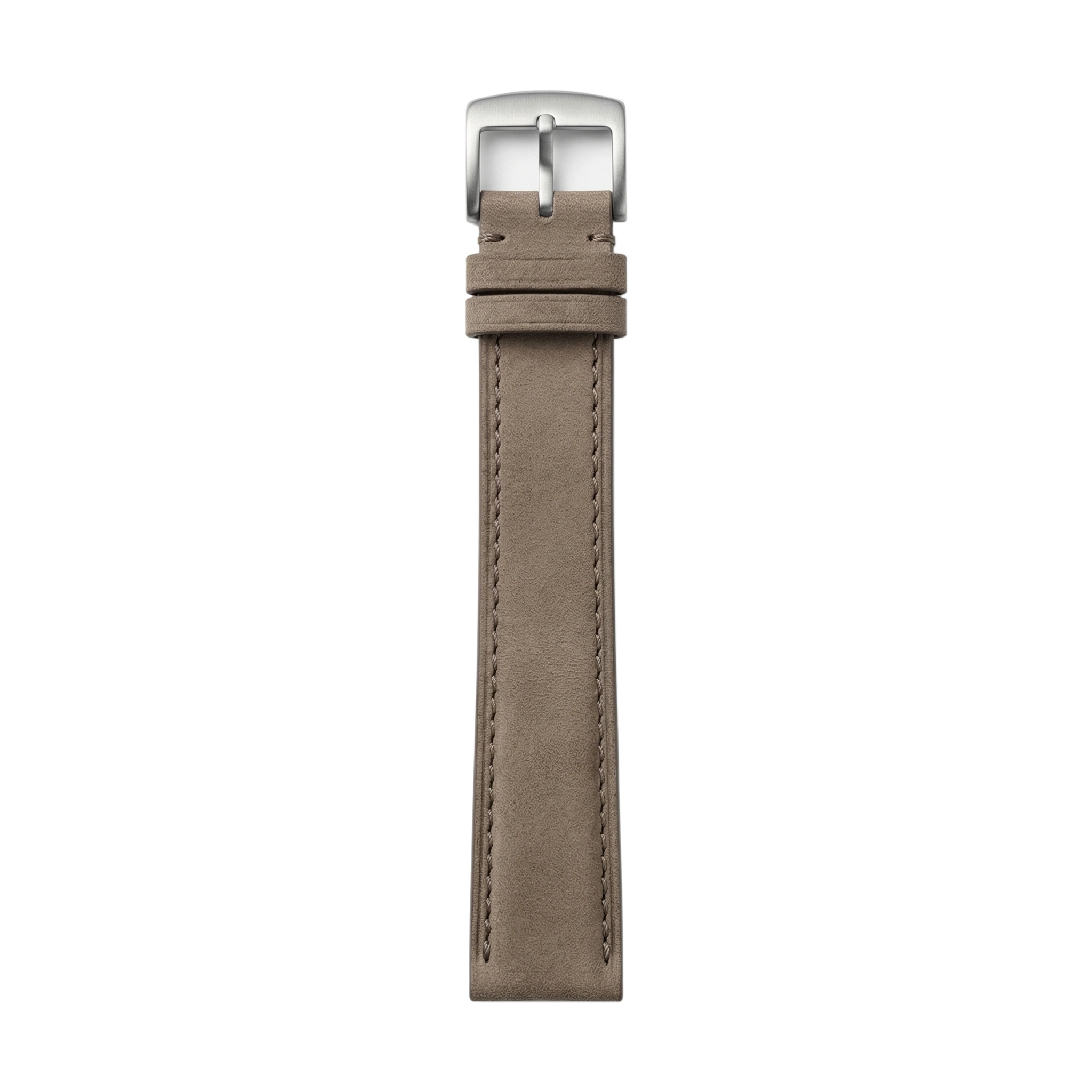 Taupe Nubuck Leather buckle side