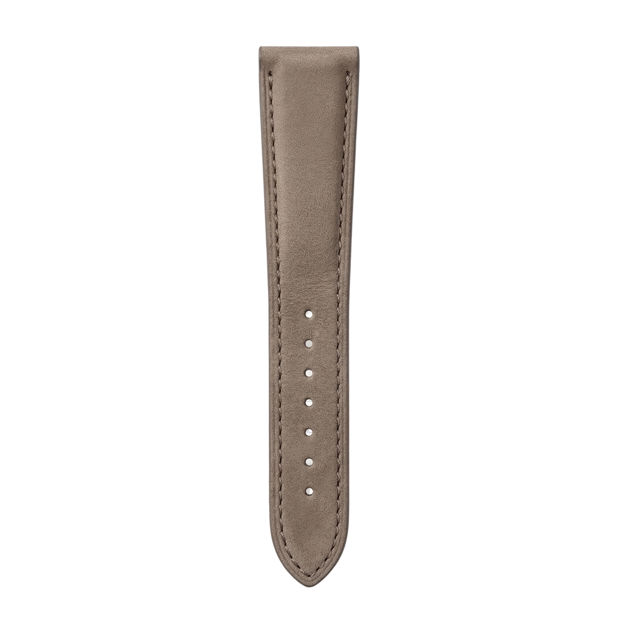 Taupe Nubuck Leather tail side