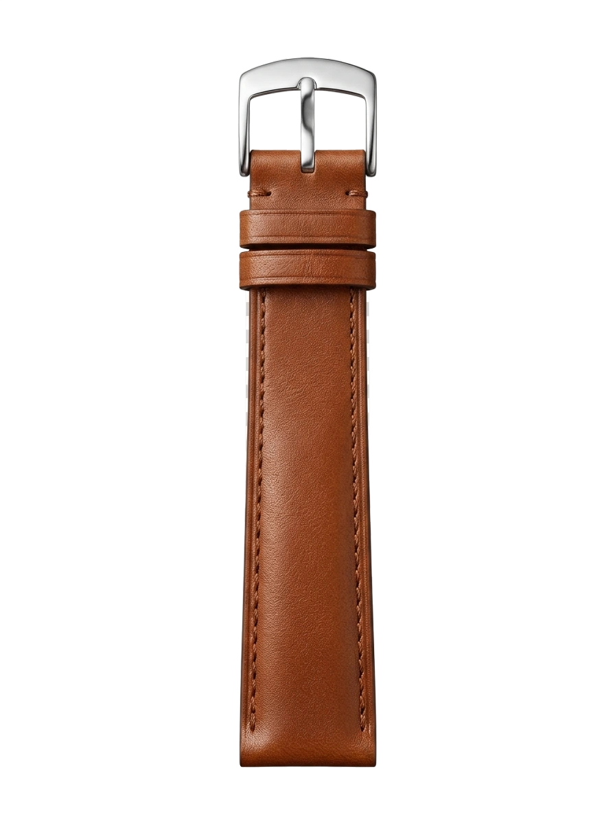 Cognac Smooth Leather buckle side