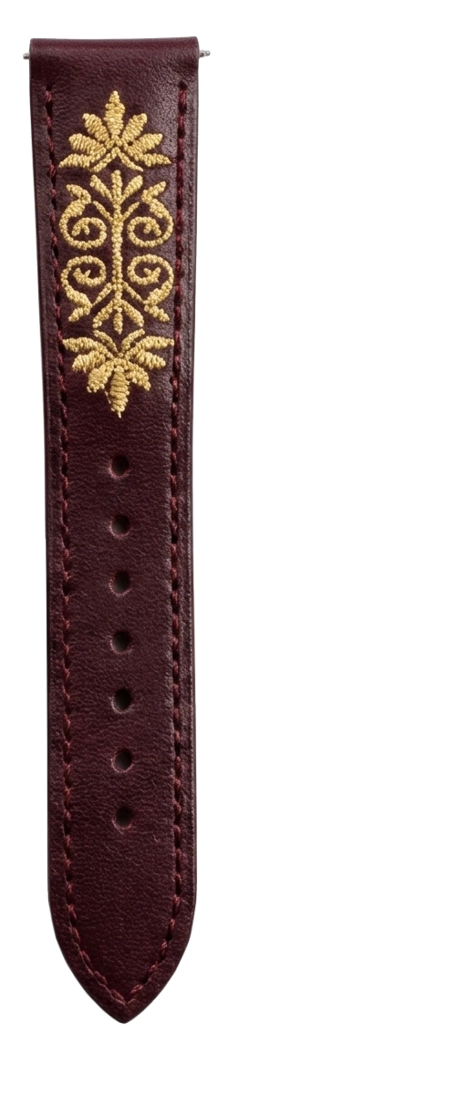 Indian Block Print Leather tail side