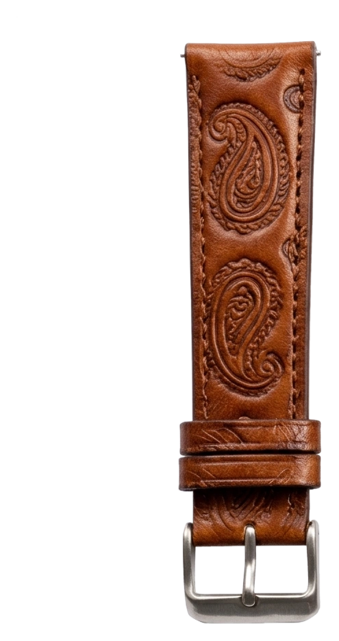 Indian Paisley Leather buckle side
