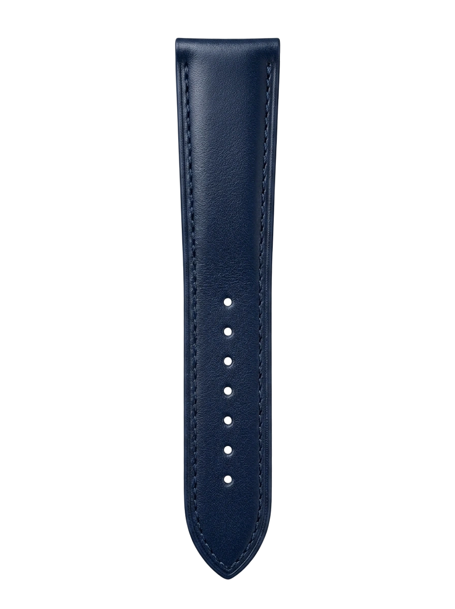 Navy Smooth Leather tail side