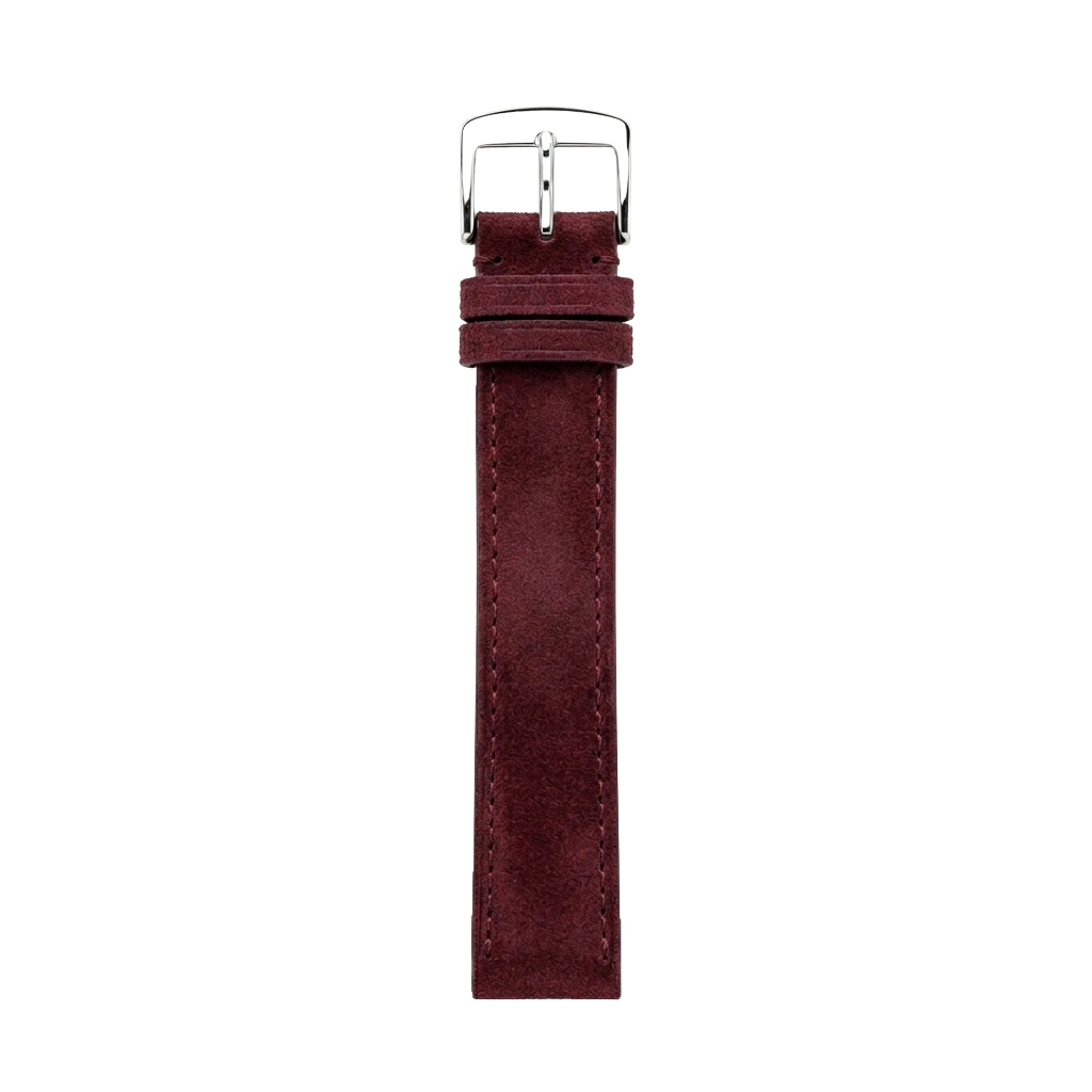 Oxblood Suede buckle side