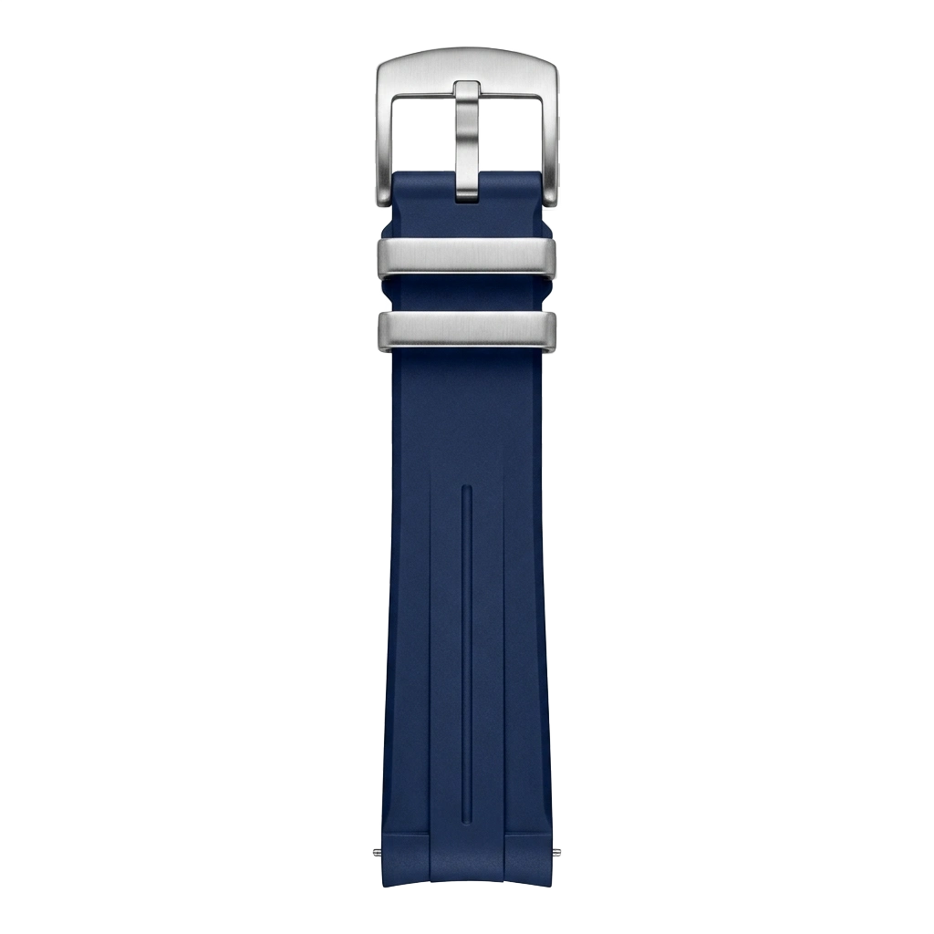 Navy Performance Rubber buckle side