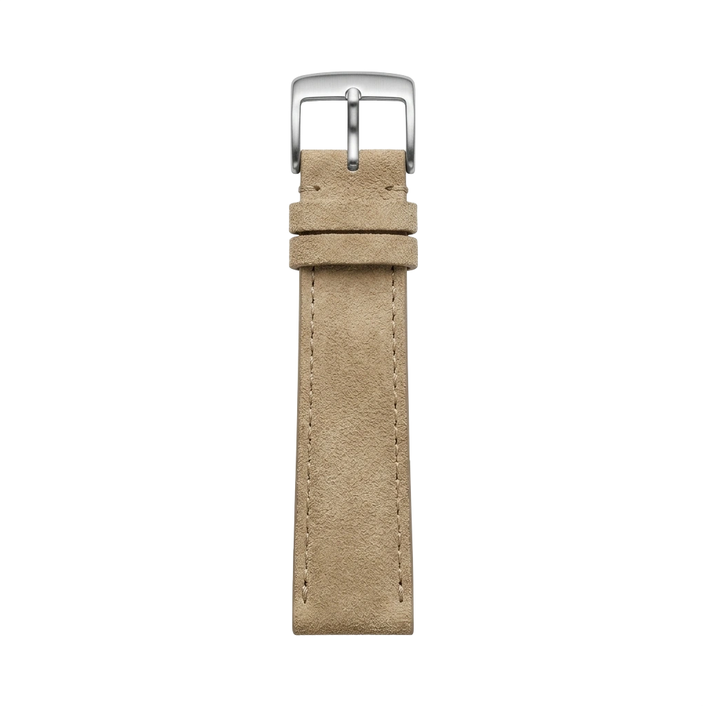 Sand Suede Leather buckle side