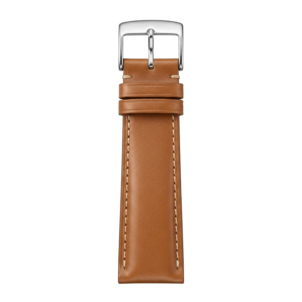 Tan Smooth Leather buckle side